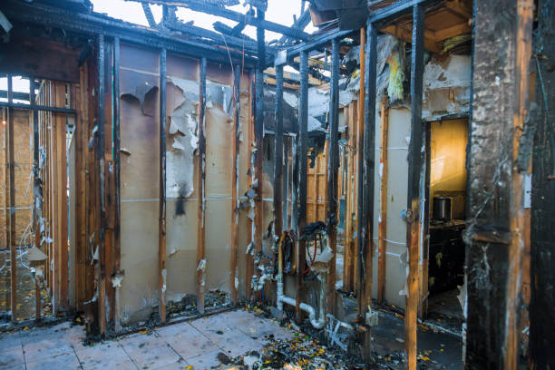 Professional Fire Damage Removal technician working in Ithaca, NY
